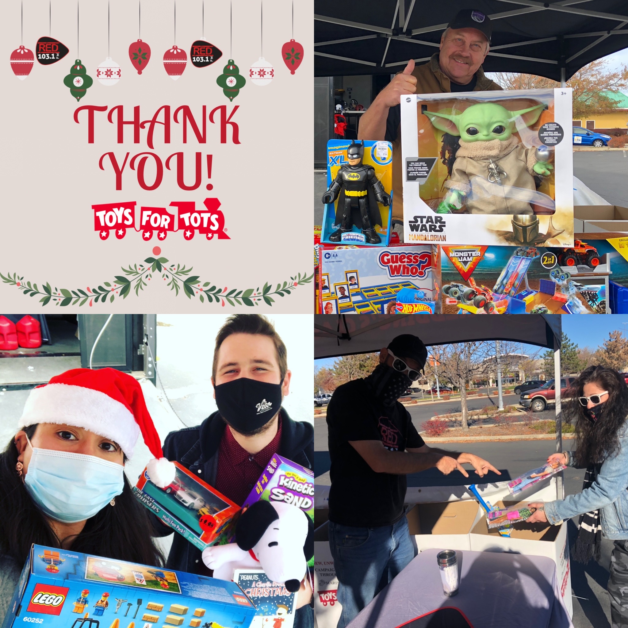 THANK YOU FOR SUPPORTING TOYS FOR TOTS!